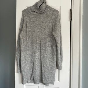 Grey H&M long sleeve sweater dress